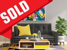 Load image into Gallery viewer, Large Wall Art Living Room Decor Idea Abstract Painting "Mystical Chain Reaction"