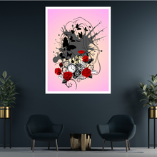 Load image into Gallery viewer, Abstract Woman Flower Wall Art Prints, Woman Art Decor, Female Abstract Art With Flowers, Beautiful Abstract Female Painting, Flower Woman