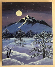 Load image into Gallery viewer, Acrylic Landscape "Winter Fairytale"