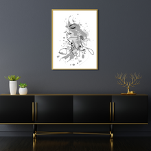 Load image into Gallery viewer, Woman Art Print, Abstract Woman Face Wall Art, Modern Minimalist Female Art