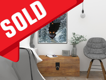 Load image into Gallery viewer, Acrylic Winter Landscape On Canvas "Magical Night"