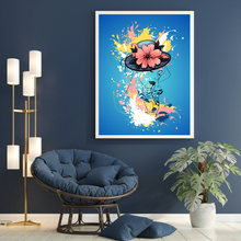 Load image into Gallery viewer, Woman Abstract Digital Print, Woman Art Print, Woman Abstract Art, Woman Face Wall Art, Woman With Hat Art Print