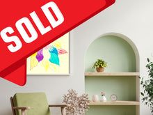 Load image into Gallery viewer, Floral Abstract Acrylic Large Canvas Art "Blooming"