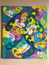 Load image into Gallery viewer, Large Wall Art Living Room Decor Idea Abstract Painting "Mystical Chain Reaction"