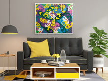 Load image into Gallery viewer, Large Wall Art Living Room Decor Idea Abstract Painting "Mystical Chain Reaction"