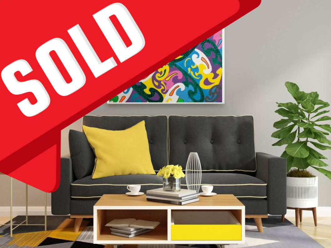 Large Wall Art Living Room Decor Idea Abstract Painting 