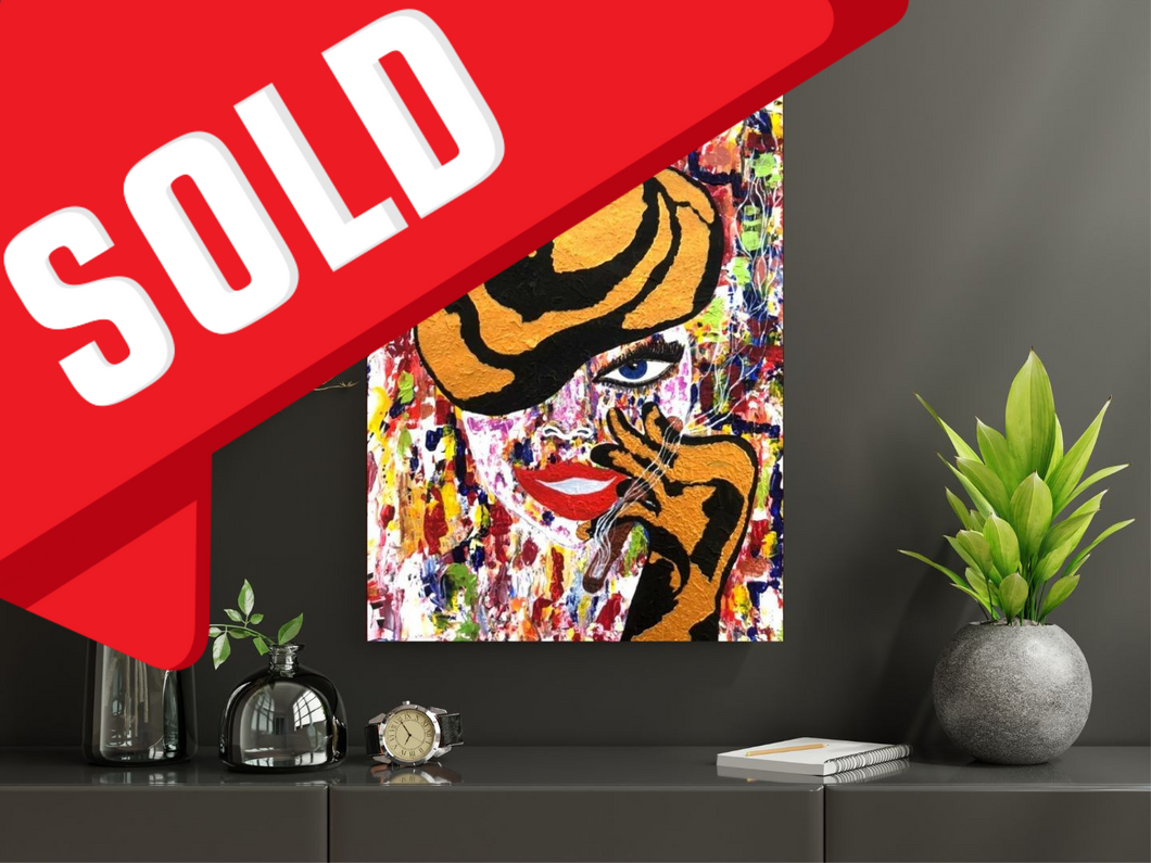 Modern Female Artwork Abstract Acrylic Wall Art Decor 