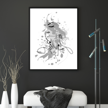 Load image into Gallery viewer, Woman Art Print, Abstract Woman Face Wall Art, Modern Minimalist Female Art
