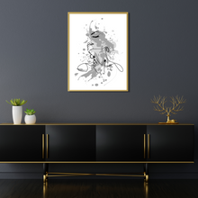 Load image into Gallery viewer, Woman Art Print, Abstract Woman Face Wall Art, Modern Minimalist Female Art
