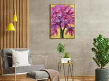 Load image into Gallery viewer, Abstract Acrylic Painting Colorful Art Landscape Tree Painting &quot;Silent Treatment&quot;
