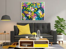 Load image into Gallery viewer, Large Wall Art Living Room Decor Idea Abstract Painting On Canvas &quot;Mystical Chain Reaction&quot;
